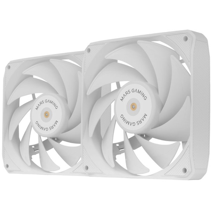 Mars Gaming Pack 2 Ventiladores MF-NCLX2W 12 cm Blanco Mars Gaming Pack 2 Ventiladores MF-NCLX2W 12 cm Blanco